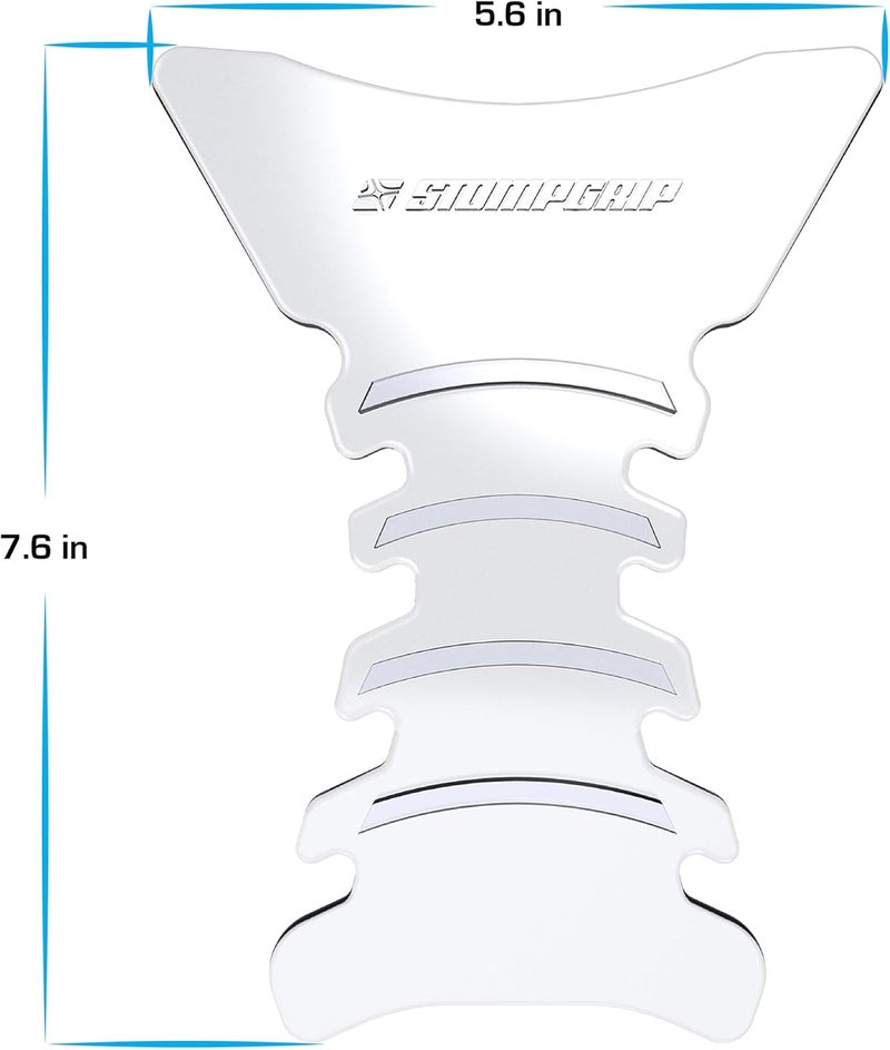Stompgrip Premium Motorcycle Tank Protector | Spine | Stock Collection | 3D Design | Universal Fit | Clear - Image 3